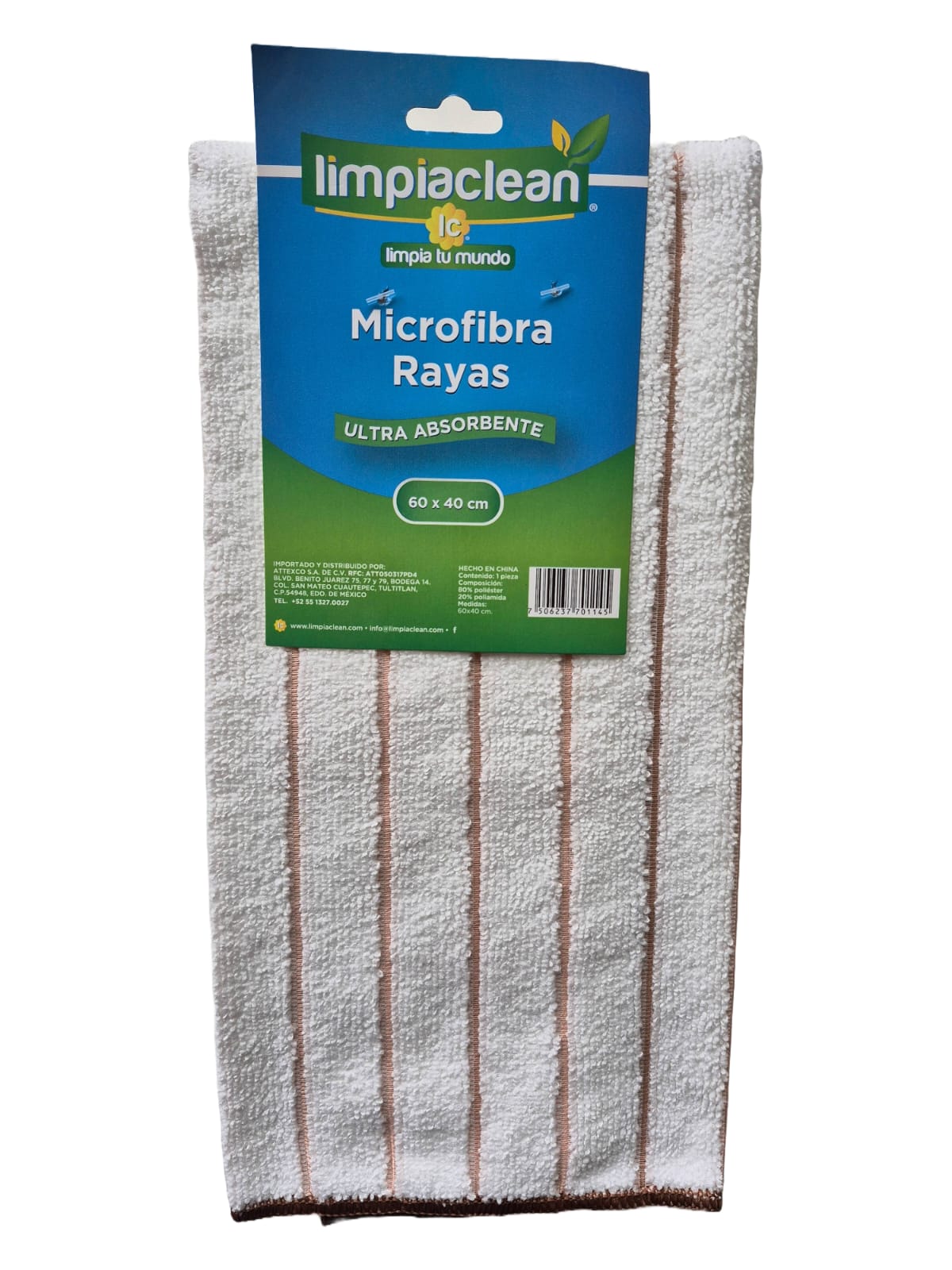 Toalla de Microfibra Rayas 60x40 cm