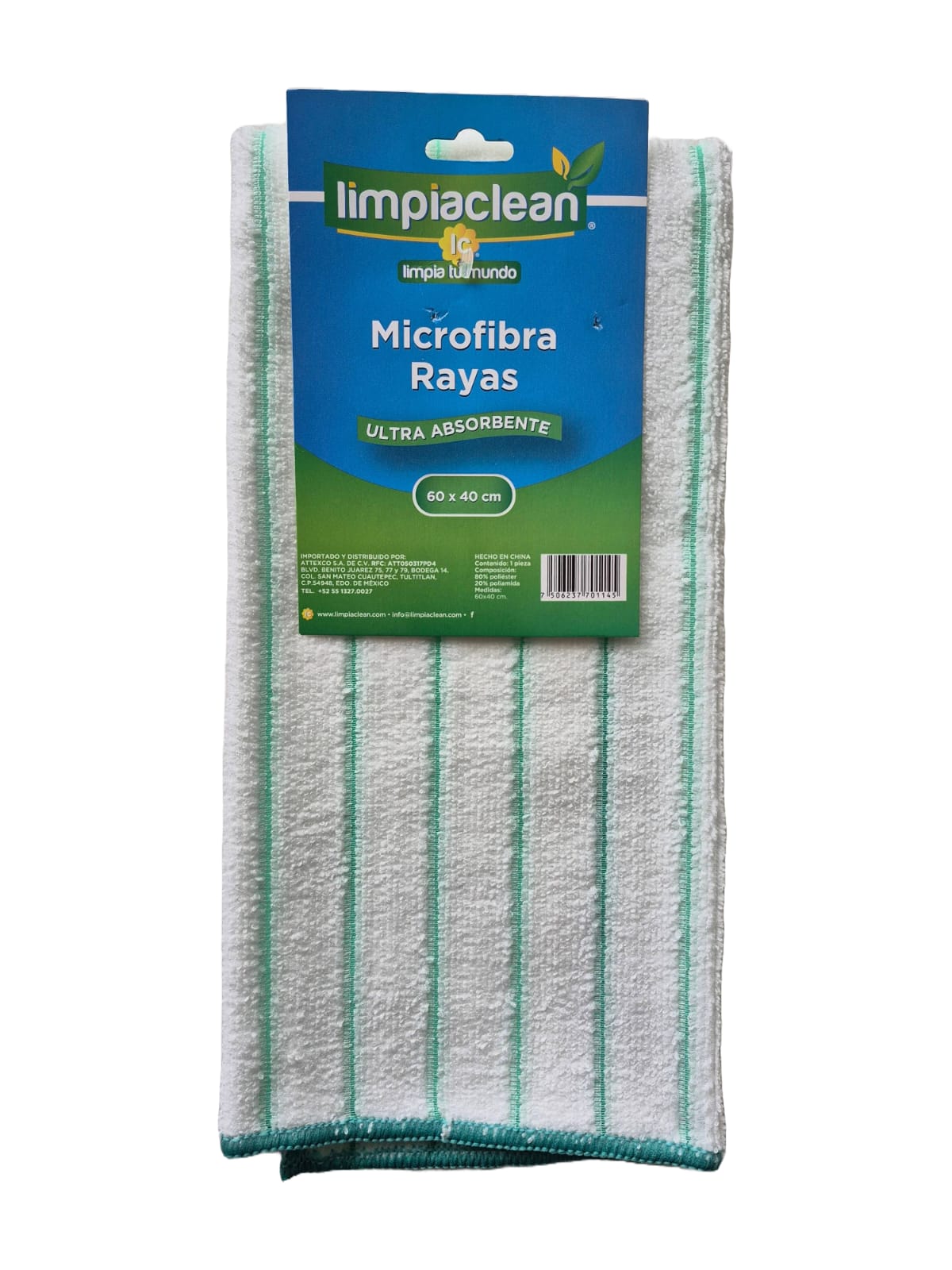 Toalla de Microfibra Rayas 60x40 cm