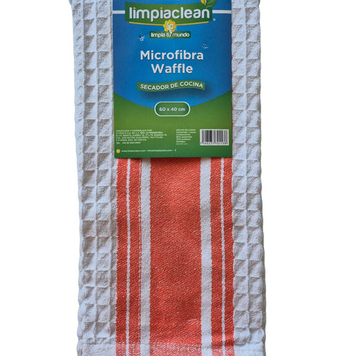 Cargar la imagen en el visor de la galería, 8 Pack Secador Microfibra Waffle Limpiaclean 60X40cm
